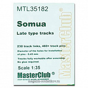 Металлические траки для Somua Late, 1/35 MasterClub - фото