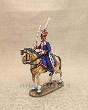 Миниатюра из олова Обер-офицер уланских полков 1812-14 годы., 54 мм, Студия Большой полк - фото
