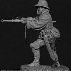 Сборная фигура из металла Европейский солдат с ручной бомбардой, 1466-75 гг., 54 мм, Chronos miniatures