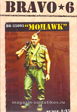 Сборная фигура из смолы Bad Asses (1) Mohawk (1/35), Bravo 6 - фото
