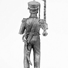 Миниатюра из олова 473 РТ Тамбур-мажор Гвардейского экипажа 1814-25 гг. 54 мм, Ратник