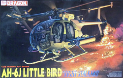 Сборная модель из пластика Д Вертолет AH-6J Little Bird (1/35) Dragon