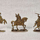 Солдатики из пластика Русские конные витязи (6 шт, пластик, бронзовый) Воины и битвы (6 шт.)