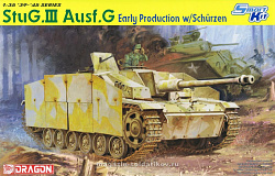 Сборная модель из пластика Д Танк StuG.III Ausf.G Early W/Schurzen (1/35) Dragon