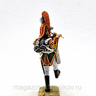 Миниатюра из олова Флейтист лейб гвардии 1802-05год, Россия, 54 мм, Студия Большой полк