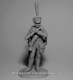 Сборная миниатюра из смолы Флейтист гвардейских пехотных полков, Россия 1812-1815 гг., 54 мм, Chronos miniatures