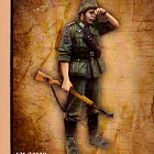 Сборная миниатюра из смолы ЕМ 35142 Немецкий пехотинец, ВМВ, 1/35 Evolution