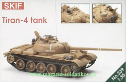 Сборная модель из пластика Тиран-4 Израильский танк SKIF (1/35)