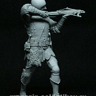 Сборная миниатюра из смолы Европейский арбалетчик №2, 75 мм, Altores studio,