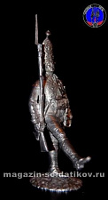 Сборная миниатюра из металла Унтер-офицер лейб-гвардии 1797 г. 1:30, Оловянный парад - фото
