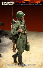 Сборные фигуры из смолы Советский пехотинец, Курск 1/35, Stalingrad - фото