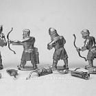 Сборные фигуры из металла Русские лучники (набор 4 шт) 28 мм. Драбант