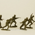 Солдатики из мягкого резиноподобного пластика Конец войны (6+1 шт) 54 мм, Солдатики Публия