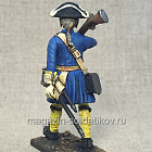 Миниатюра из металла Шведский мушкетер 1709, 54 мм (575-038) (575-038)