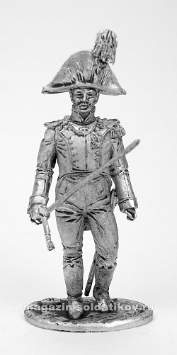 Миниатюра из олова 239 РТ Шеф Невшательского батальона, 1807-1808 гг., 54 мм, Ратник