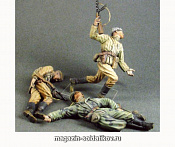 Сборная миниатюра из смолы Советские пехотинцы №2, 43-45г. (убитые) 3 фигуры (1/35) 5.45 - фото