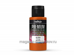 Краска акрил-уретановая Vallejo Premium, Оранжевая, 60 мл, Vallejo Premium