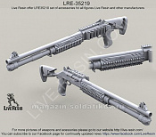 Аксессуары из смолы Тактический дробовик M1014 ( Benelli M4 Super 90) с ускорителем заряжания, 1:35, Live Resin - фото