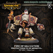 Сборная миниатюра из металла и смоллы PIP 32052 Protectorate Unique Character Jack Fire of Salvation BOX Warmachine - фото