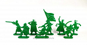 Солдатики из пластика Запорожские казаки (8 шт, зеленый) 52 мм, Солдатики ЛАД - фото