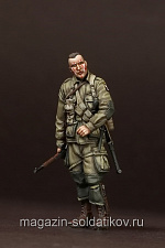 Сборная фигура из смолы SM 35150 2 лейтенант, 101-ой парашютной дивизии США. Нормандия 1944,1:35, SOGA miniatures - фото
