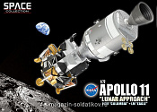 Сборная модель из пластика Д Космич. корабли APOLLO 11 CSM с лунным модулем (1/72) Dragon - фото
