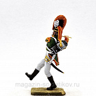 Миниатюра из олова Флейтист лейб гвардии 1802-05год, Россия, 54 мм, Студия Большой полк