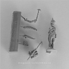 Сборная миниатюра из смолы Артиллерист с пальником, Франция 1807-1812 гг, 28 мм, Аванпост
