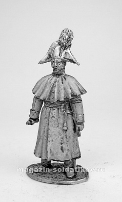 Миниатюра из олова 232 РТ Офицер пехотных полков, 1812-1813 гг, 54 мм, Ратник