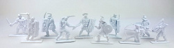 Солдатики из пластика Последняя битва, набор из 10 фигур (белый) 1:32, ИТАЛМАС