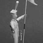 Сборная фигура из металла Улан полков Французской Императорской гвардии, 1810-14 гг. 54 мм, Chronos miniatures