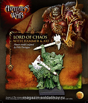 Сборная миниатюра из металла Lord of Chaos Hammer- Axe BLI, 28 мм, Avatars of war - фото