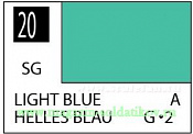 Краска художественная 10 мл. светло-голубая, полуглянцевая, Mr. Hobby. Краски, химия, инструменты - фото