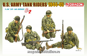 Сборные фигуры из пластика Д Солдаты US ARMY TANK RIDERS 1944-45 (1/35) Dragon - фото