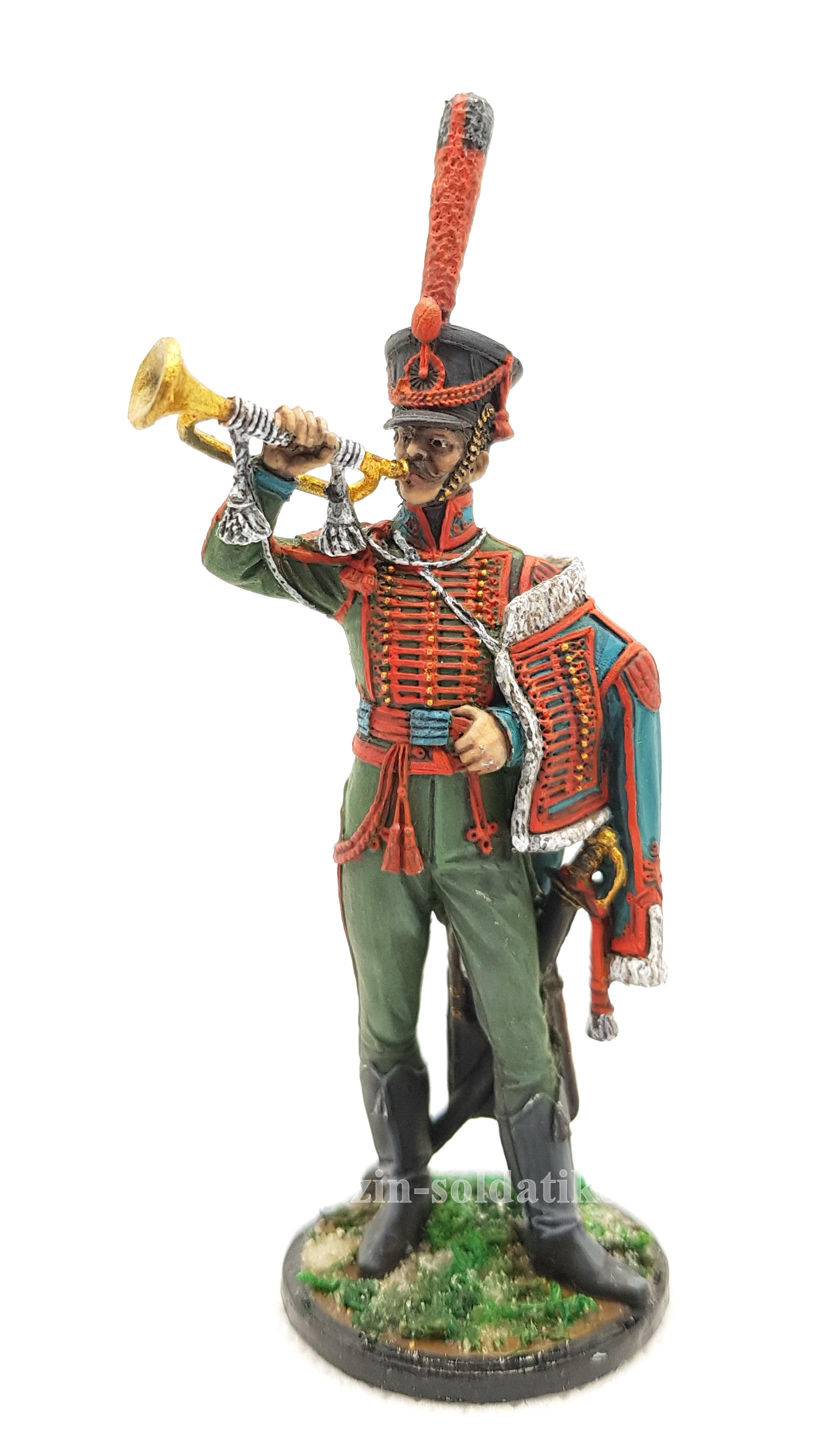 Трубач гусарского полка Россия 1812