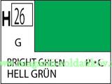 Краска художественная 10 мл. ярко-зелёная, глянцевая, Mr. Hobby. Краски, химия, инструменты - фото