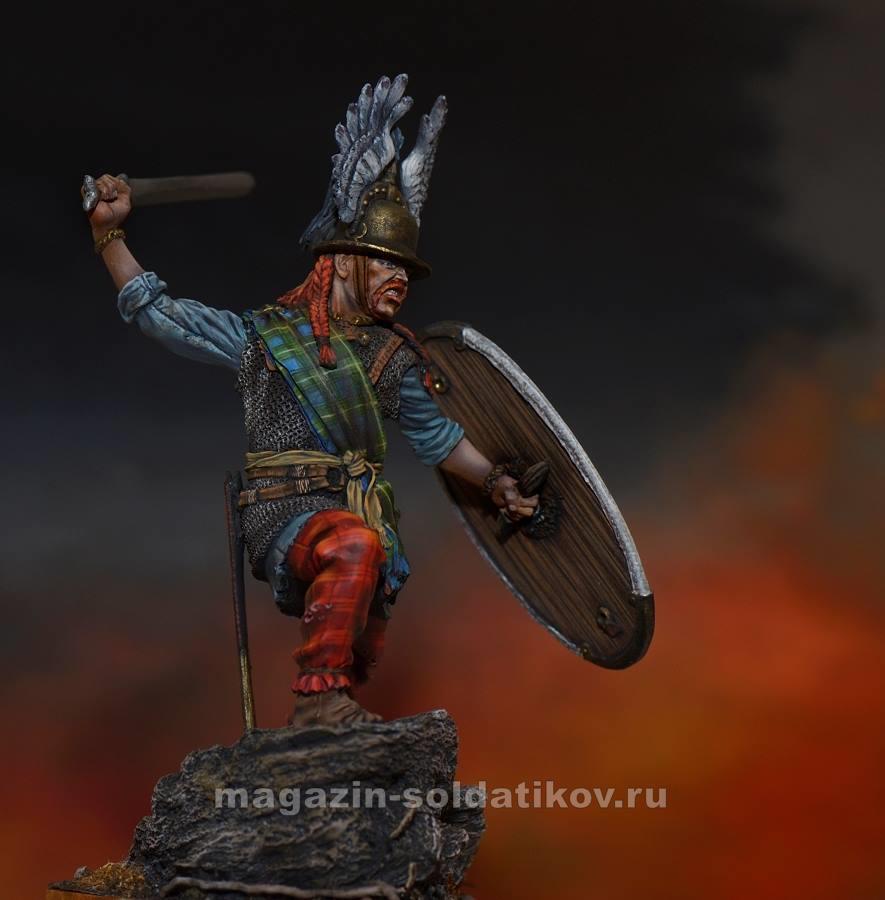 Древние бритты. Ancient germans. Warrior 75. Marcomannic. Викинг фигурка смола 75мм.