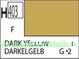 Краска художественная 10 мл. тёмно-жёлтая, матовая, Mr. Hobby. Краски, химия, инструменты - фото
