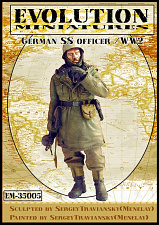 Сборная фигура из смолы ЕМ 35005 Немецкий офицер СС, 1/35 Evolution - фото