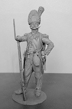 Сборная миниатюра из металла Французский гренадер на Революционные войны (№1), 1793-1803, 54 мм, Chronos miniatures - фото