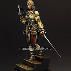 Сборная миниатюра из смолы Леди-пират, 75 мм, TRILOKA MINIATURES (TLK-75-027) (TLK-75-027)