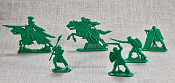 Солдатики из пластика Барон Фарриоль 54мм (2+4 шт, зелёный, пластик) Воины и битвы - фото
