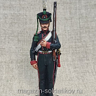 Миниатюра из олова Конный егерь Эстляндского полка, Россия 1813 г, 54 мм, Студия Большой полк (ИЛ2172.12.02.54) (ИЛ2172.12.02.54)