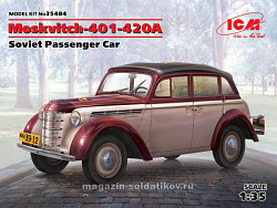 Сборная модель из пластика Москвич-401-420А, Советский легковой автомобиль (1/35) ICM
