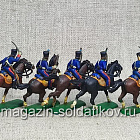 Солдатики из пластика в росписи Французские гусары 1805-15 - набор 7 шт., Italeri (Q566-016) (Q566-016)