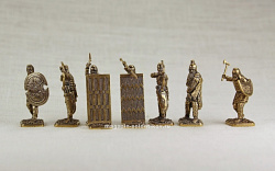 Миниатюра из бронзы 490BC 201-207 Персы Марафона, 490 год до н.э. (набор из 7 фигур) 40 мм, Седьмая миниатюра