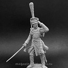 Сборная миниатюра из смолы Русский пехотный обер-офицер, 1812-14 гг. 54 мм, Chronos miniatures