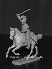 Сборная миниатюра из смолы Старший вахмистр кирасирских полков, Вестфалия 1810-13 гг., 54 мм, Chronos miniatures - фото