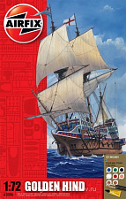 Сборная модель из пластика А Корабль GOLDEN HIND (1:72) Airfix - фото