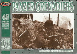 Солдатики из пластика АТЛ 019 Фигурки солдат Panzer Grenadiers (1/72) Nexus